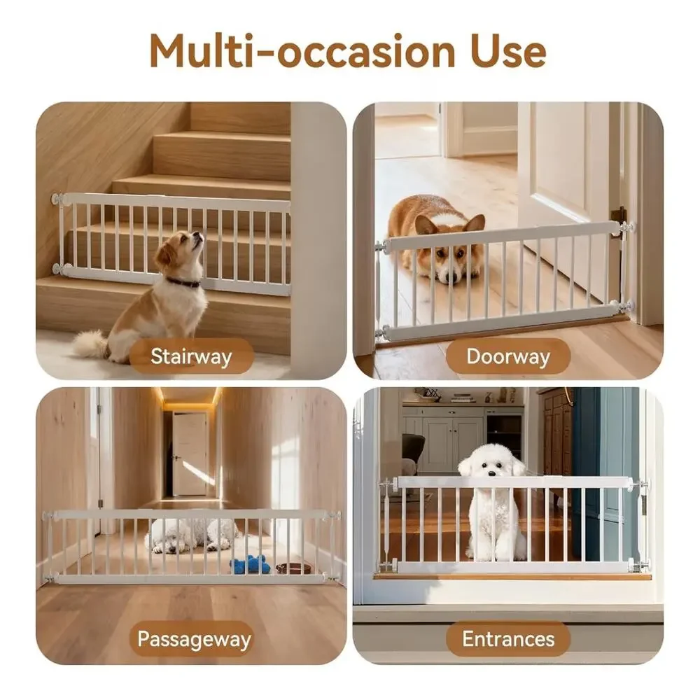 Fldofaves Adjustable Metal Dog Gate 18-45